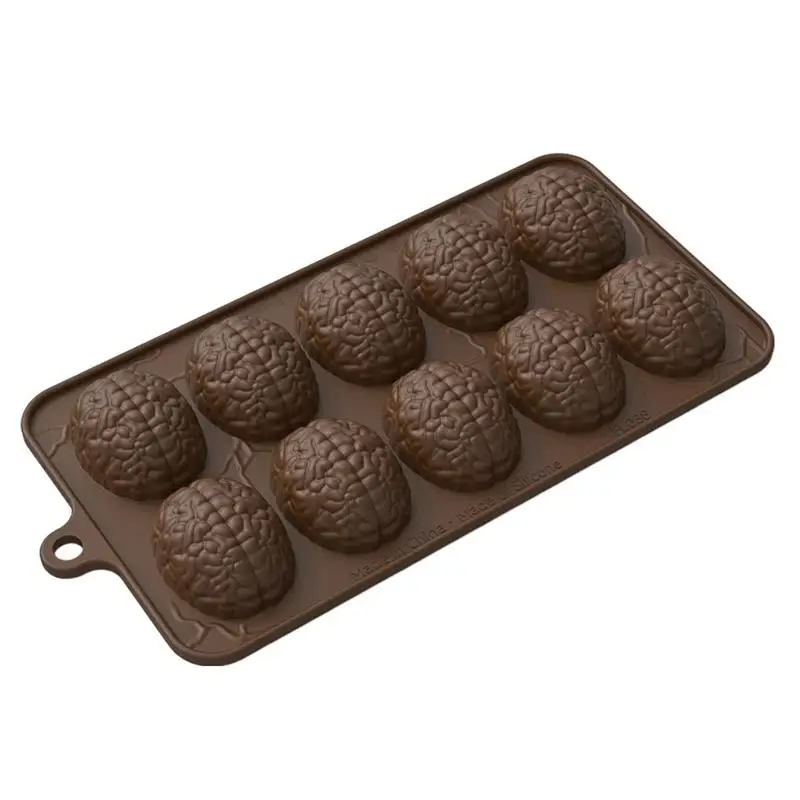 Jello формочка в виде мозга форма для Хэллоуина кексов безопасная еды выпечки