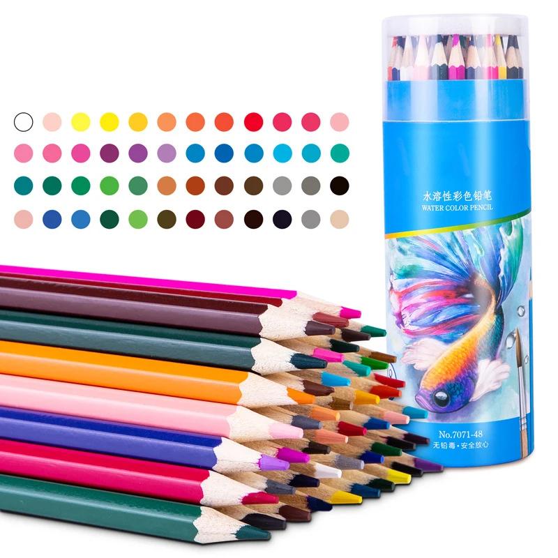 

12/24/36/48 Color Wooden Pencils Painting Pen Color Lead Pencil Writing Painting Office Stationery Pencils Gifts For Students