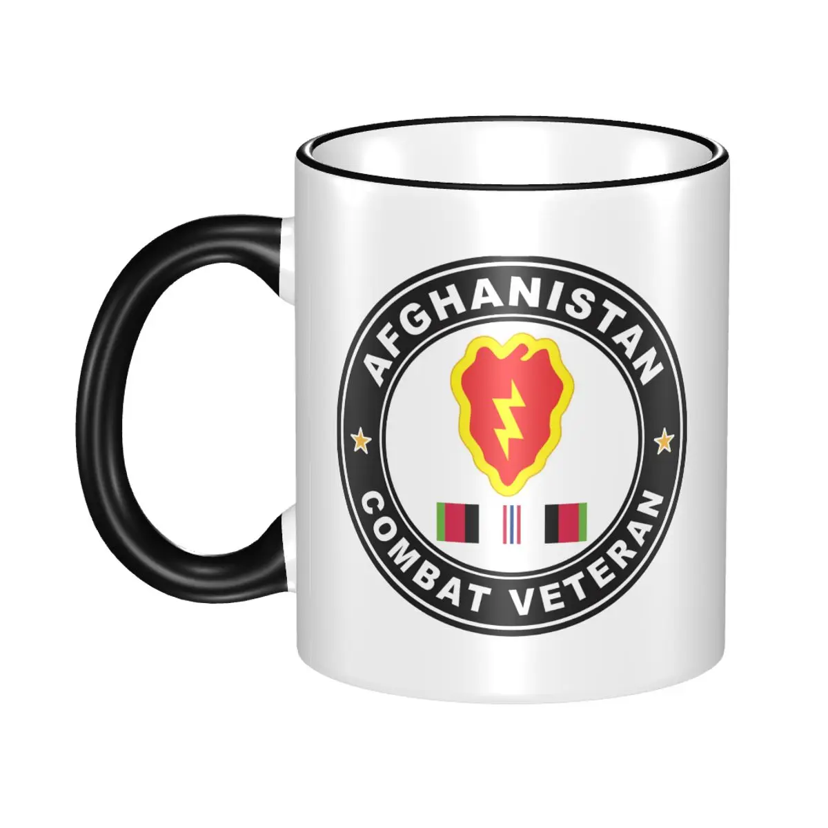 

25-е пехотное подразделение Афганистана Боевая Ветеран пивная чашка фарфоровая кофейная чашка чайная чашка 11 унций керамические кружки