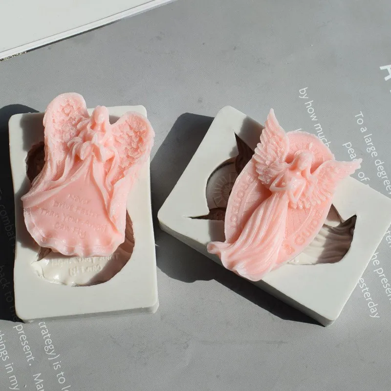 Силиконовая форма Ангел-хранитель в форме сердца креативная молитвенная Cherelle