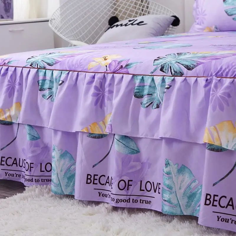 Новое домашнее стильное покрывало на кровать с юбкой хлопковое постельное белье