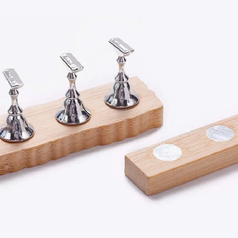 5 шт. деревянный магнитный держатель для лака ногтей