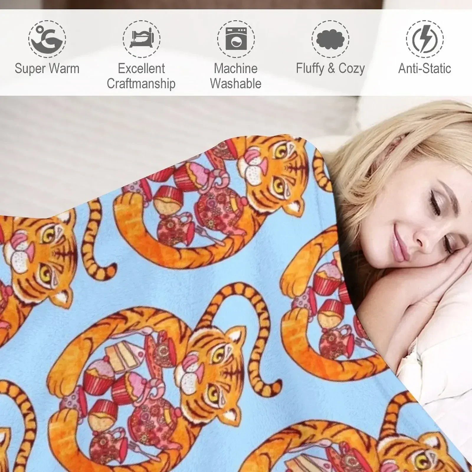 Одеяло Tiger Who Came To Tee для малышей Мягкие декоративные одеяла