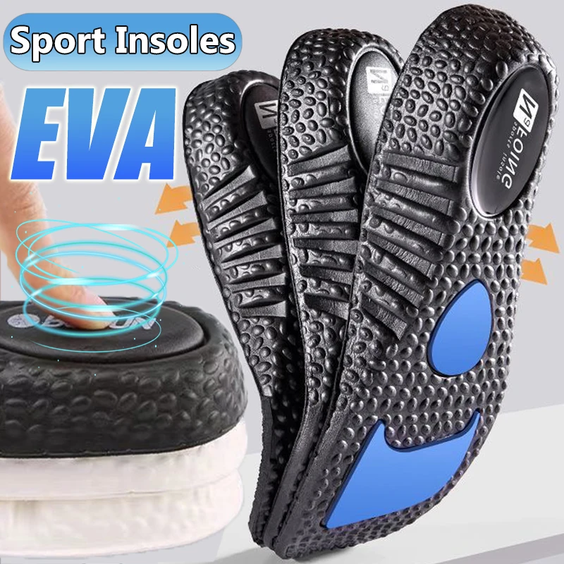 4PCS Breathable Insoles for Shoes Sole Shock Absorption Deodorant Cushion Sport Insoles for Feet Man Women Orthopedic Insoles