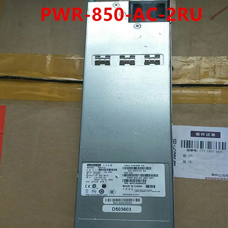 

Original 90% New Switching Power Supply CISCO 850W Switching Power Adapter PWR-850-AC-2RU 341-0475-01 RH1712
