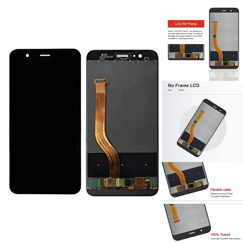 

LCD Display Contact Screen 5.7Inch Digitizer Assembly Replacement Kit For Huawei V9 DUK-AL20 With Tools Black