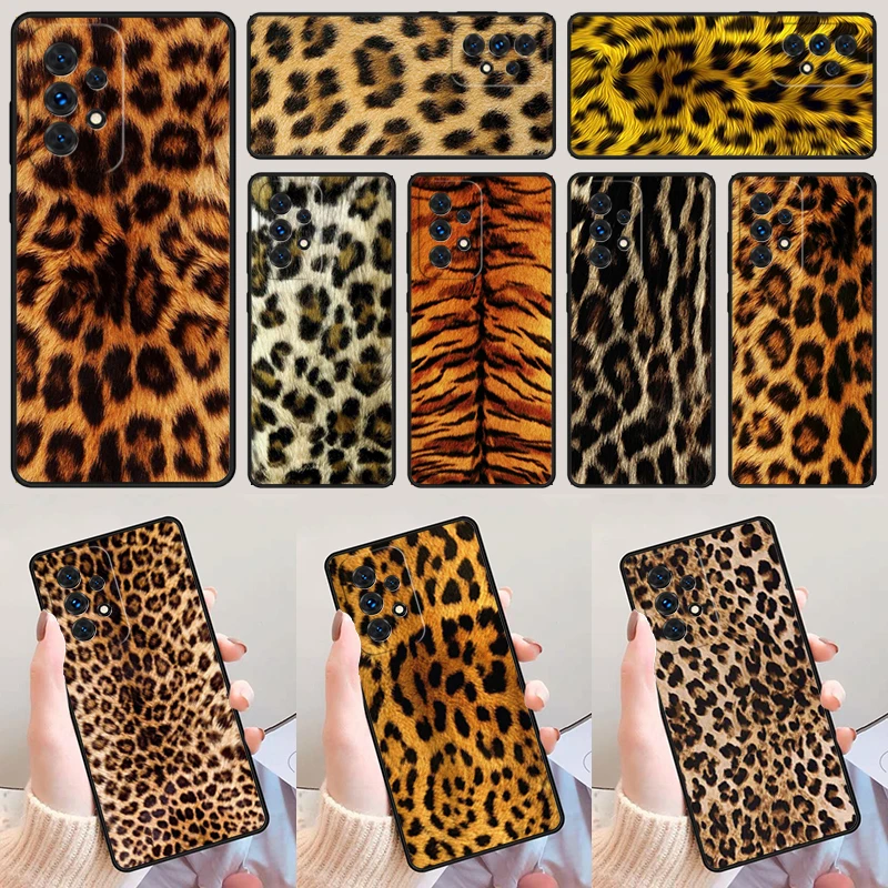 Леопардовый мех (не настоящий мех) для Samsung Galaxy A52 A72 A73 A20e A21S A50 A70 A11 A12 A42 A31 A40 A51 A71 A32