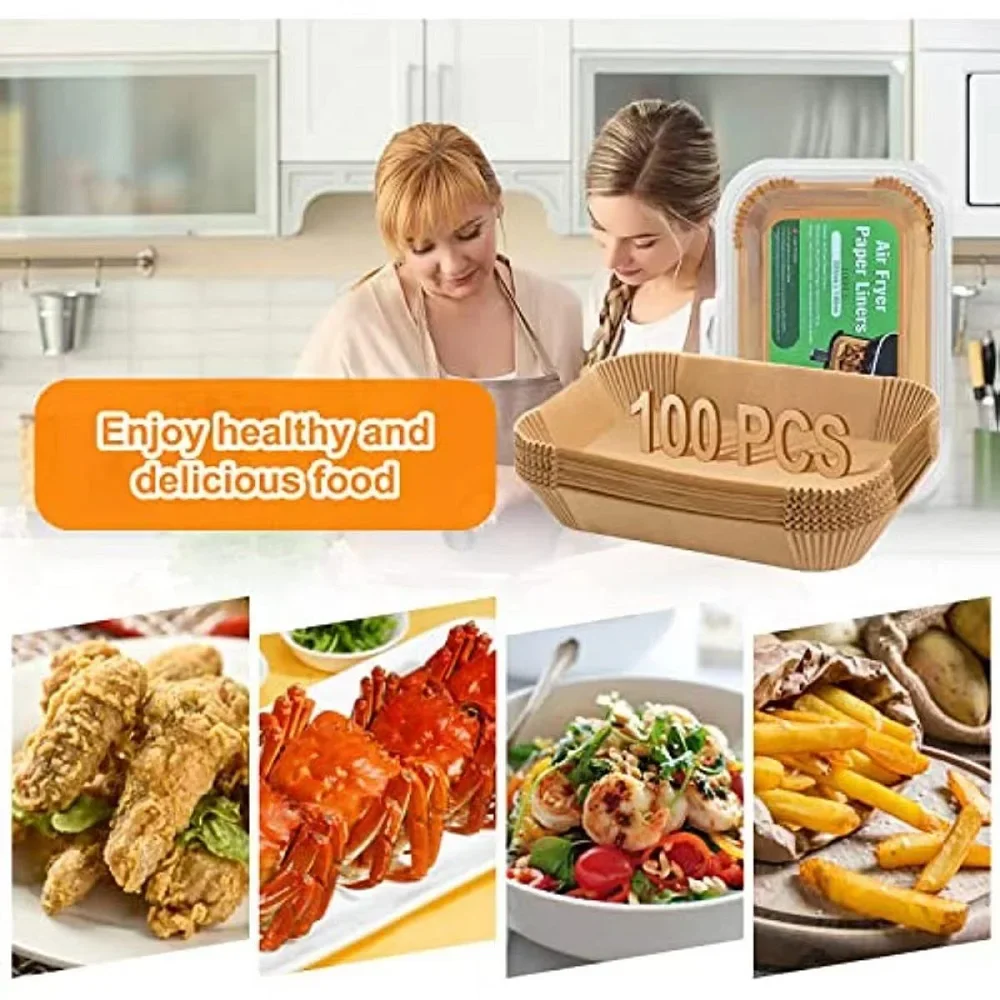 Одноразовая бумага для выпечки фритюрниц и грилей маслостойкий кухонный лист с