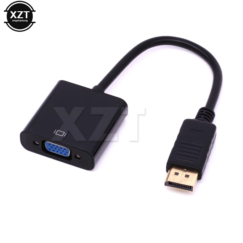 

1pc NEW DisplayPort Display Port DP to VGA Adapter Cable Male to Female Converter for PC Computer Laptop HDTV Monitor Projector