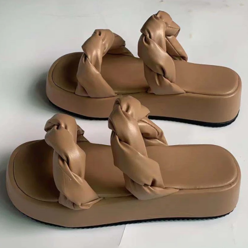 

Summer women's Large Fashionable Muffin Sandals