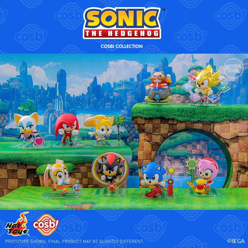 Фото Оригинальная фигурка Sonic Blind Box, мини-кукла, Коллекционная модель, настольный дисплей, аниме-статуя, подарок №1