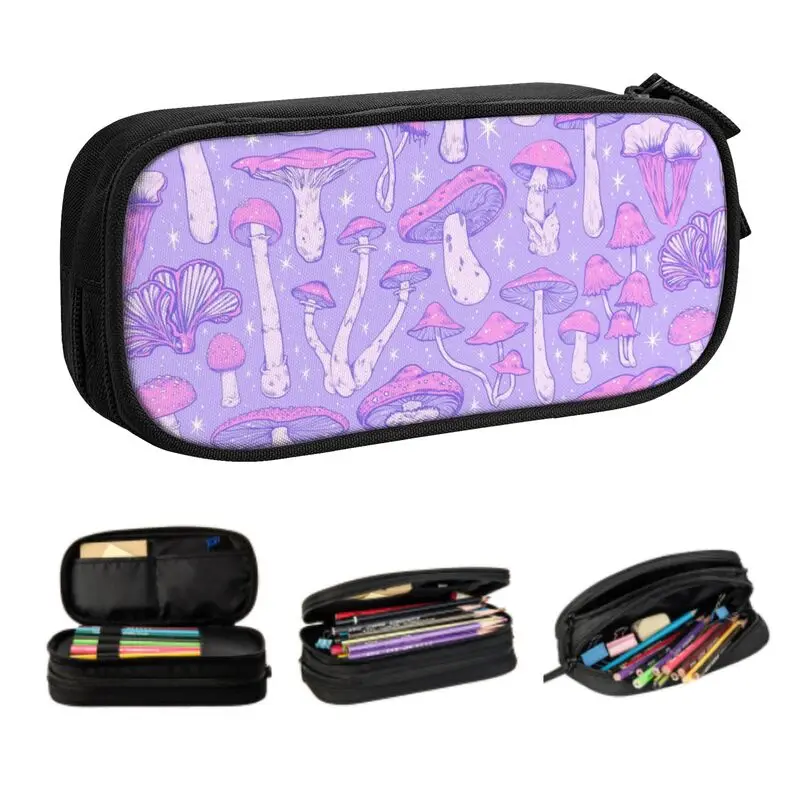 Cases Boy Girl Big Capacity Psychedelic Pencil Box Students 