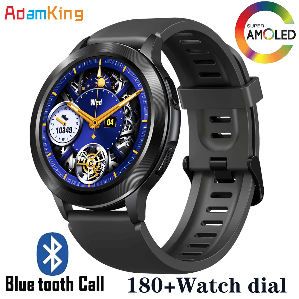 

Новинка 2023, Смарт-часы с AMOLED дисплеем, принимают звонки, мониторинг здоровья и фитнеса, музыка, умные часы с Bluetooth для женщин и мужчин