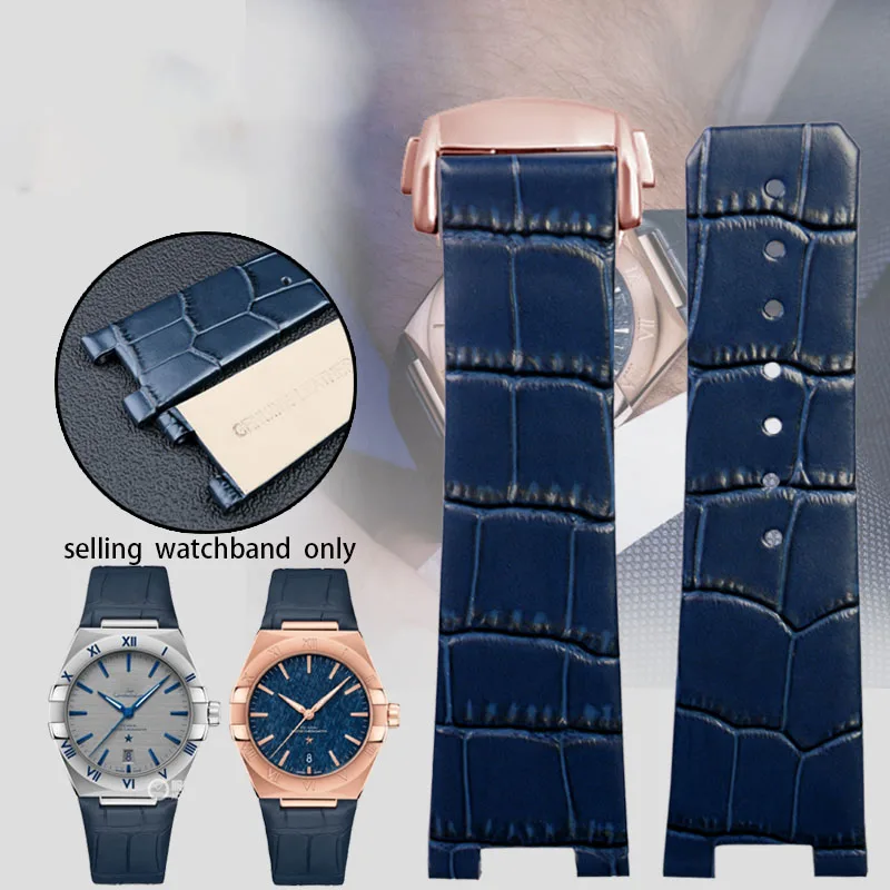 Мужской кожаный ремешок для часов Omega Constellation Double Eagle 39 мм 131 10 24*13 браслет наручных