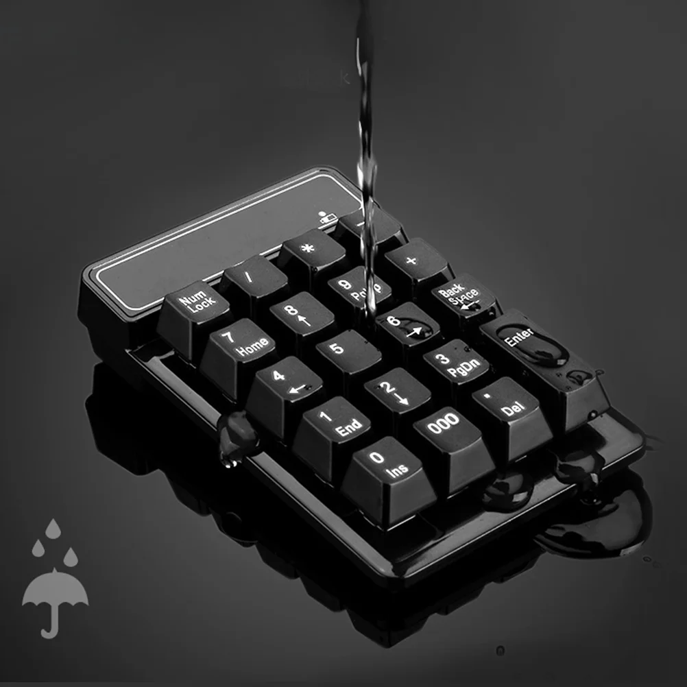

Mini Waterproof Mechanical Numeric Keypad Wireless 2.4G USB 22-key Number Pad Numpad for Windows XP Windows 7/8/10 Windows 2003