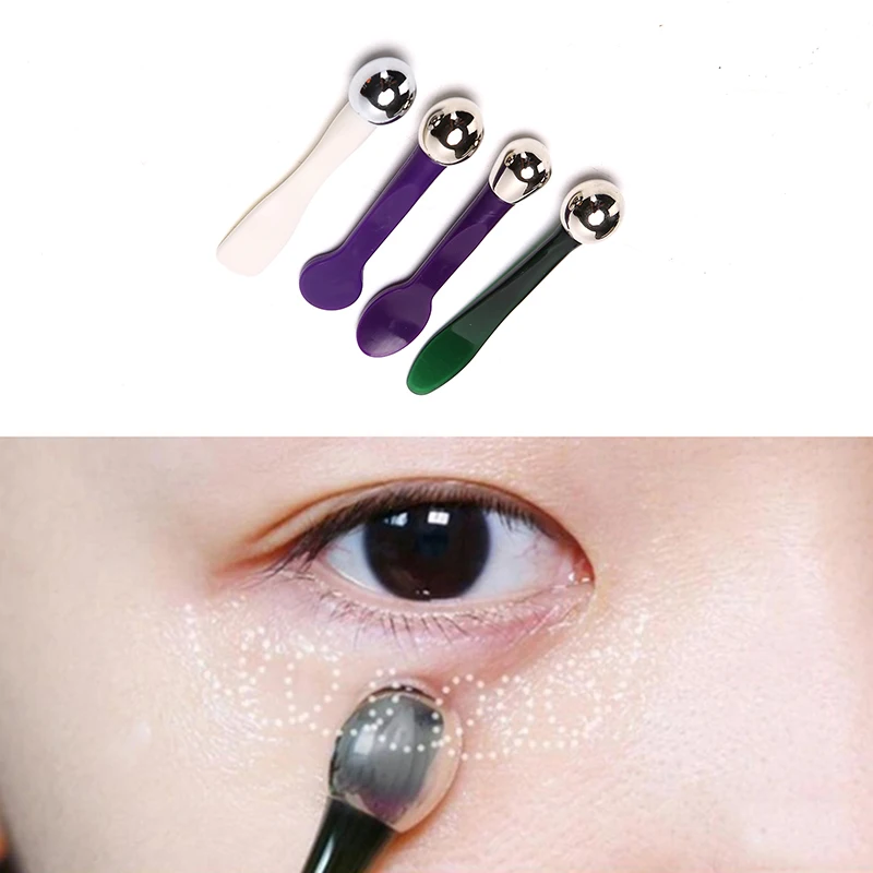 

1pcs 5.8x1.2cm Eye Cream Applicator Anti Eye Massager Stick Metal Spatula Beauty Care