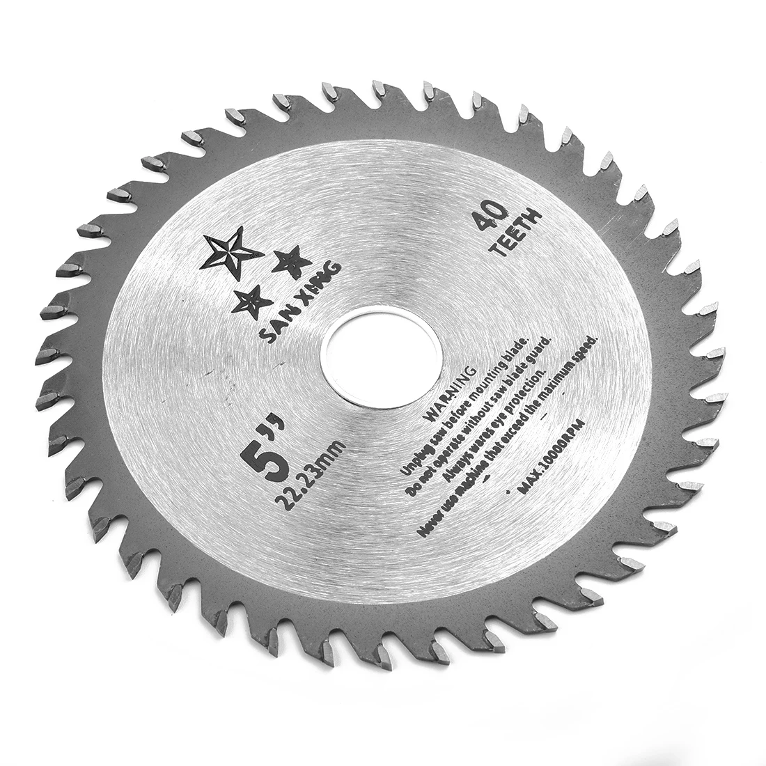 5 Inch Table Cutting Disc  Carbide Tipped Metal Rotating Cutting Tools 40 Teeth For Wood Plastic Max RPM12000
