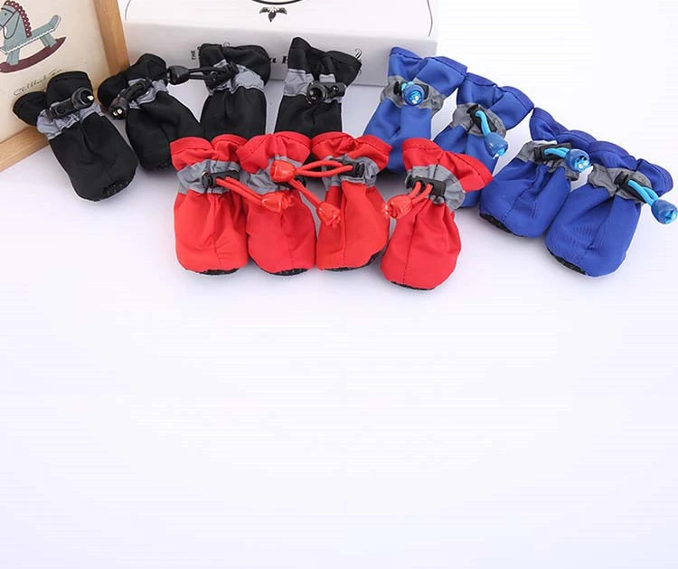 

4pcs/set Waterproof Pet Dog Shoes Chihuahua Anti-slip Rain Boots Footwear For Small Cats Dogs Puppy Dog Pet Booties