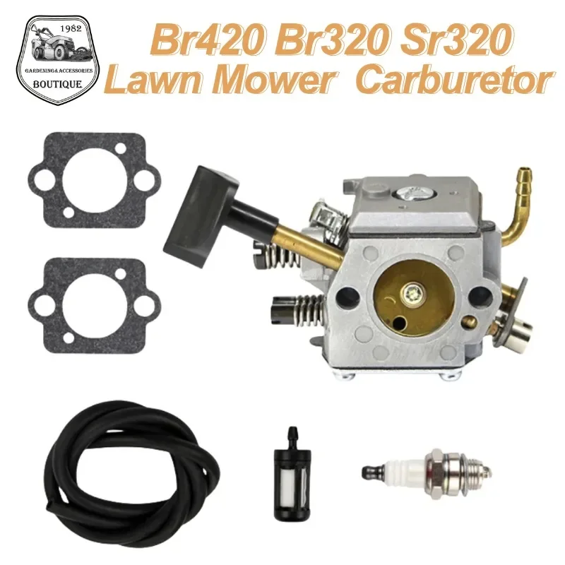 Карбюратор 3000 Br420 Свеча зажигания прокладки Br320 Sr320 Sr340 Mp19 газон Mow прямая низкая