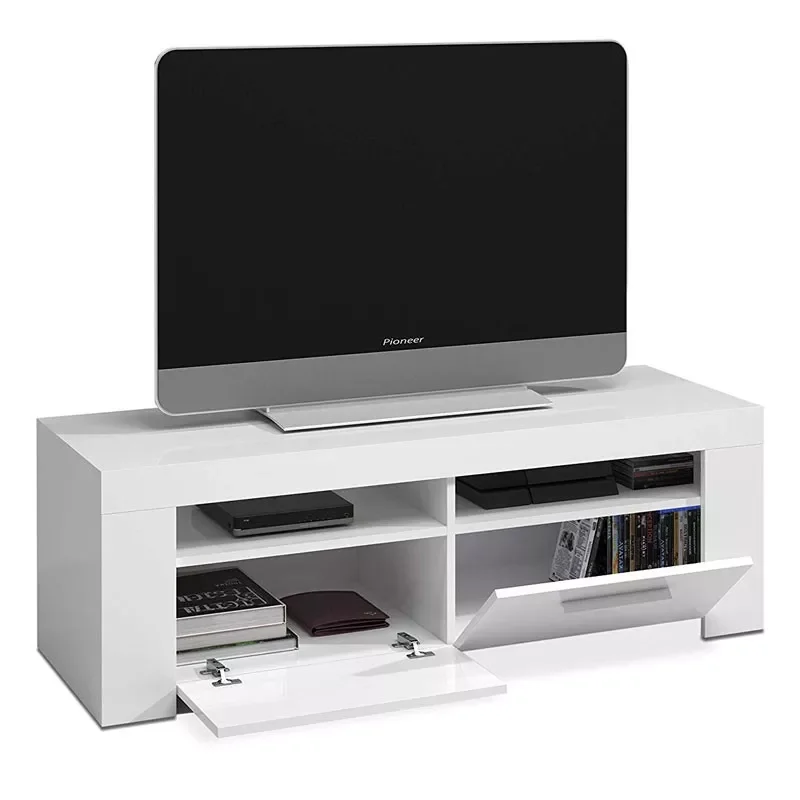 

Modern dining cabinet, modulo TV Salon, Ambit model, Artik white finish.