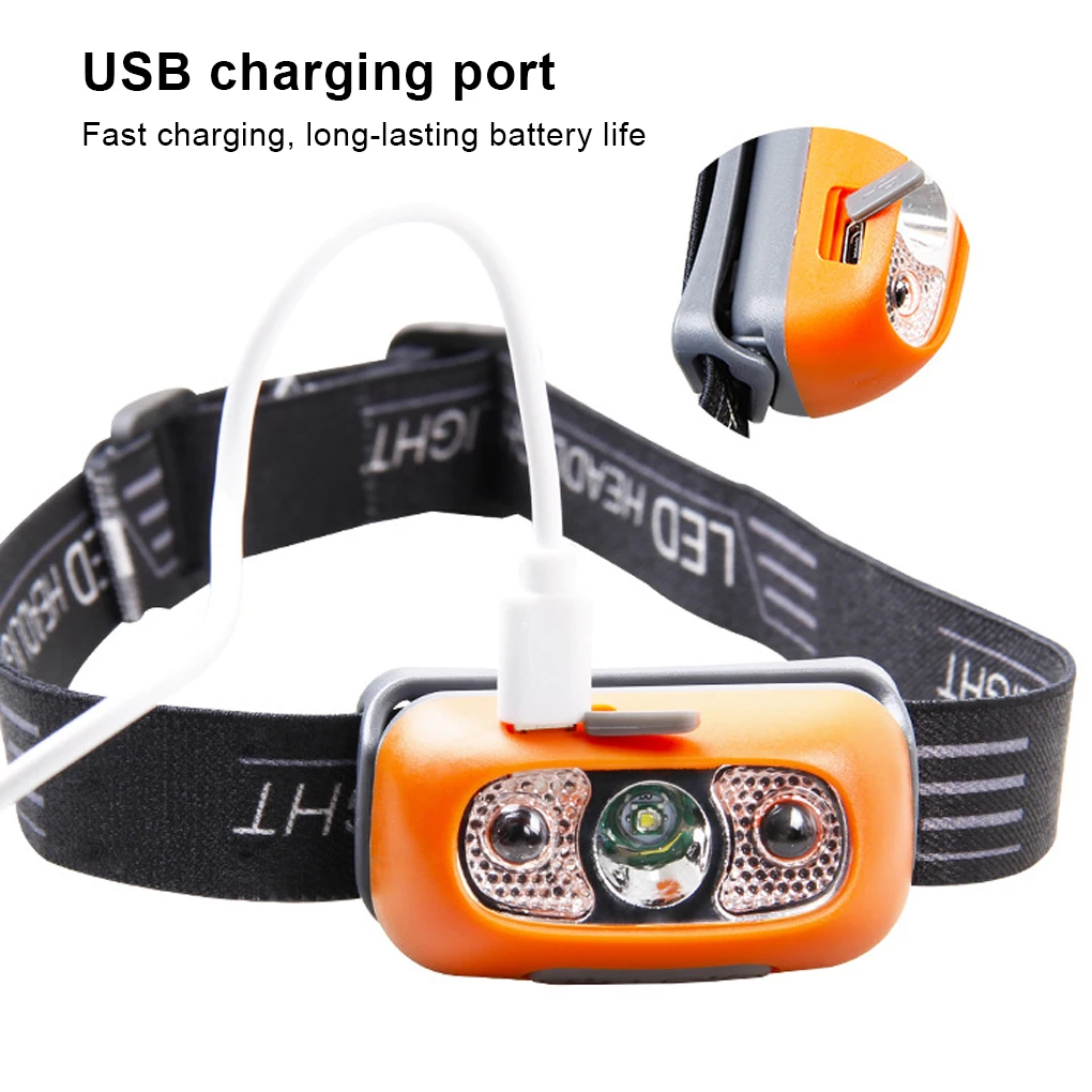 

Сенсорный Регулируемый мини-фонарь USB, мощный фонарик для кемпинга
