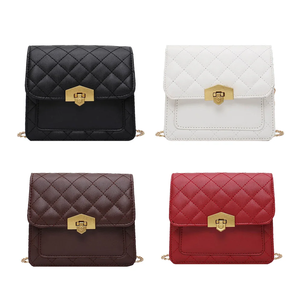 

Casual PU Leather Shoulder Messenger Bag Women Female Fashionable Crossbody Bag for Decorating Shopping Traveling