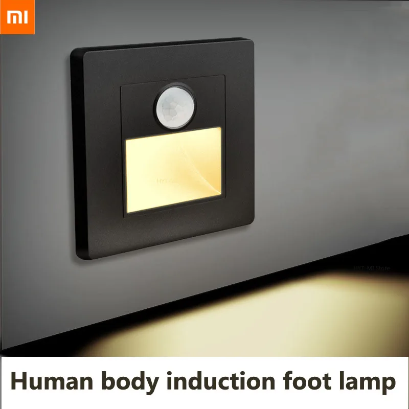 

Xiaomi Hotel hotel 86 type embedded led night light aisle stair step light home human body induction foot light