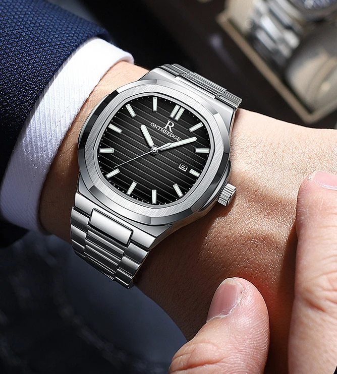 Часы Nautilus мужские механические водонепроницаемые кварцевые часы новая мода 2024