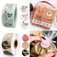 100 500pcs stickers pegatinas thank you envelope seal scrapbook stationery papeleria cute autocollants stationery supplies