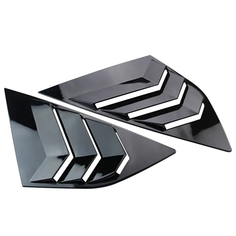 

Для Ford Focus Hatchback 2012-2018 автомобильная задняя жалюзи, боковая затвор, четверть крышка, наклейка, вентиляционный совок, ABS, углеродное волокно