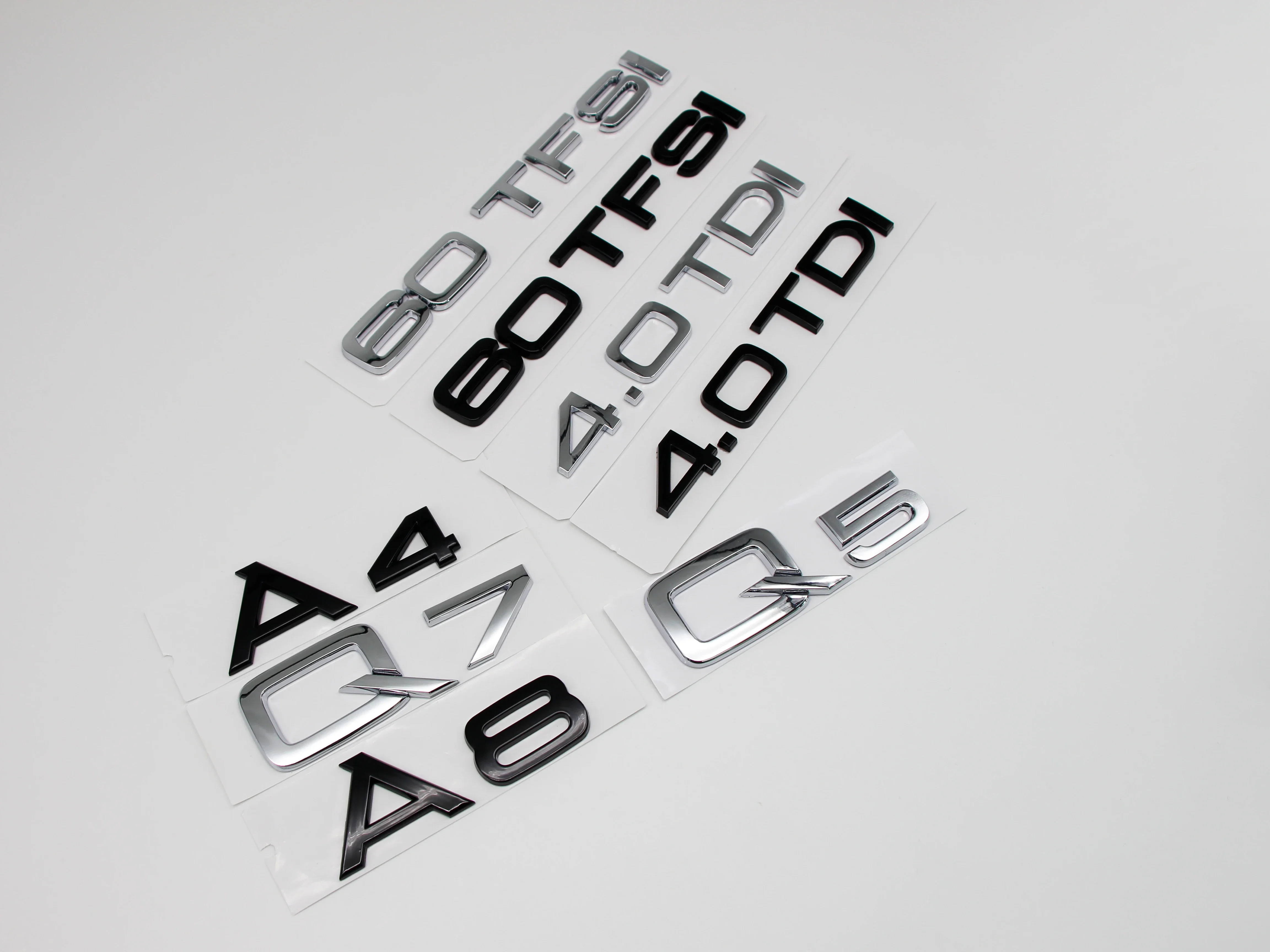 ABS автомобиль 30 35 40 45 50 55 60 TFSI TDI буквы логотип багажник значок эмблема наклейки для