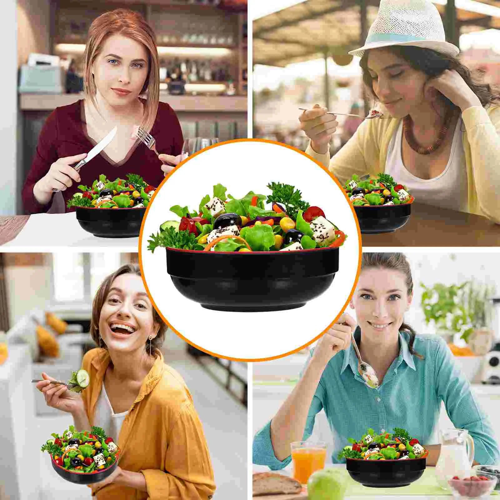 1 шт. меламиновая миска для супа хлопьев лапши держатель пищи дома ресторана