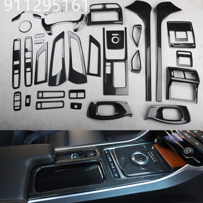 

Для 2018-2019 Новинка Jaguar XEL красное углеродное волокно модификация интерьера переключение передач центральное управление питание окно блестк...