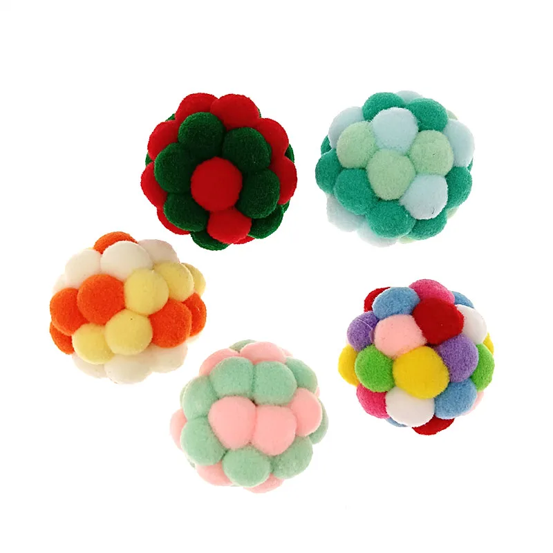 Игрушка для домашних животных кошек красочный мяч-батут ручной работы игрушки