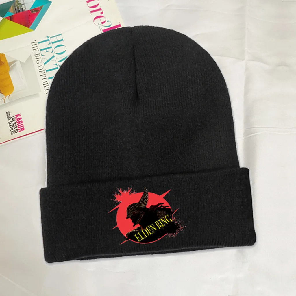 

Ретро-шапочки, облегающая шапка Elden, вязаный берет в стиле игры героев, теплые шапки унисекс, уличные эластичные шапки без козырьков в стиле ...