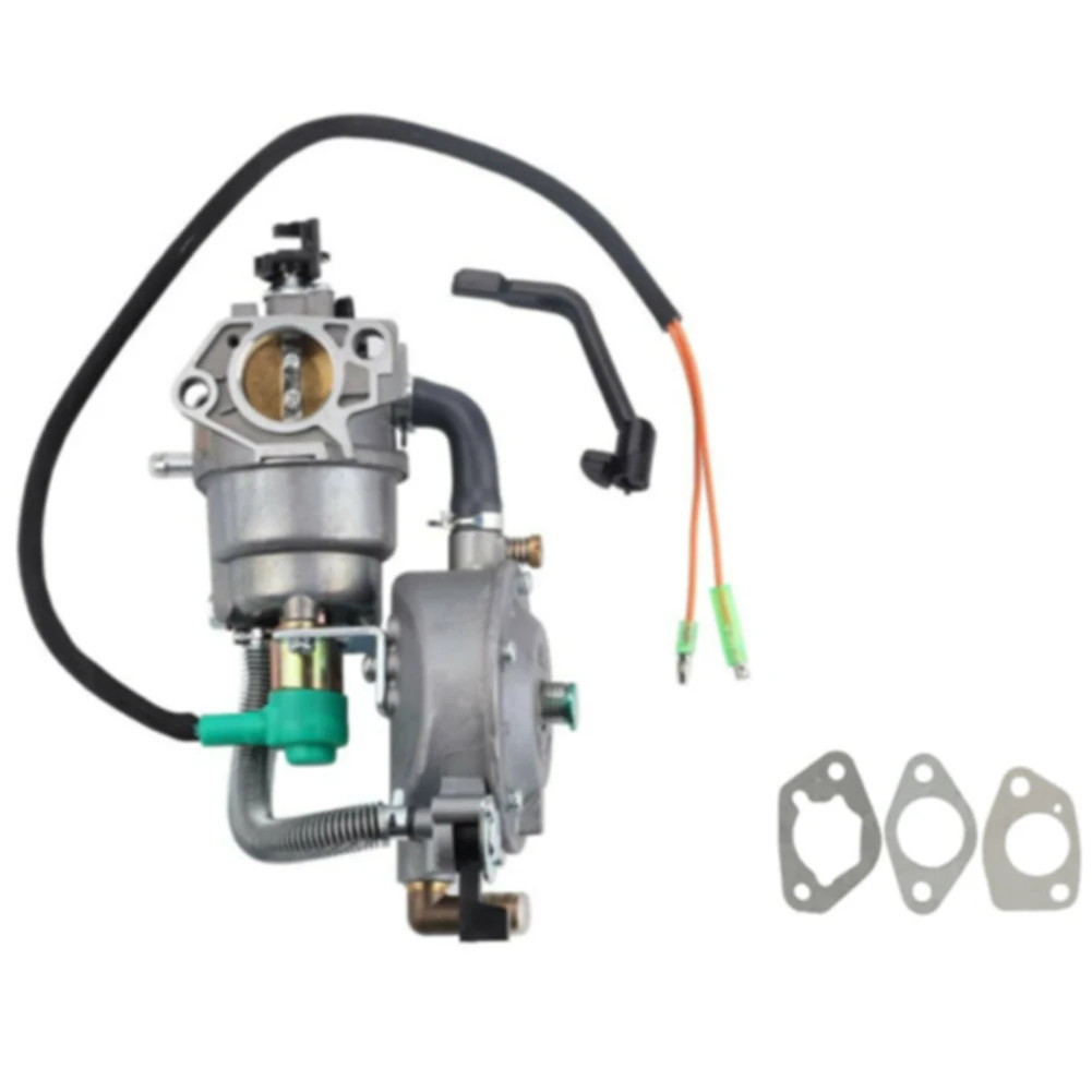 

Carburetor Kit Dual Fuel Carburetor Gasket LPG CNG Conversion For 4.5-5.5KW GX 390 188F 13HP Garden Power Tools Parts Kits