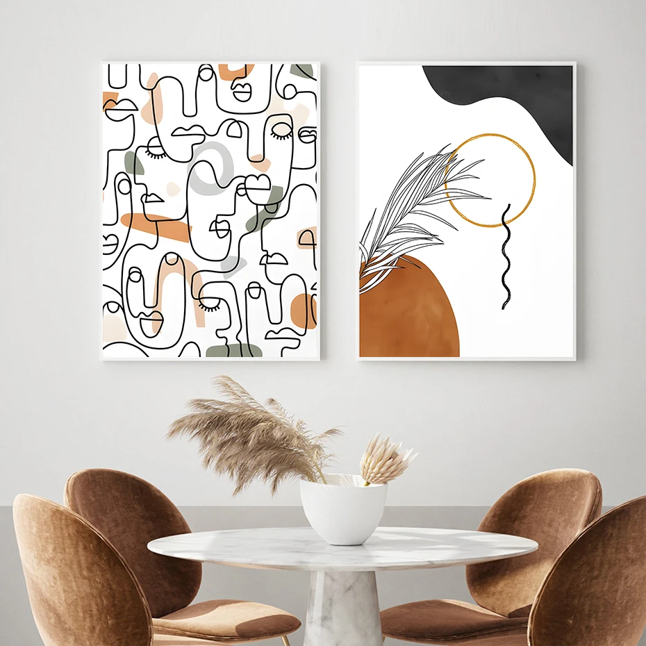 Настенный постер в стиле бохо скандинавский настенный художественный Рисунок с