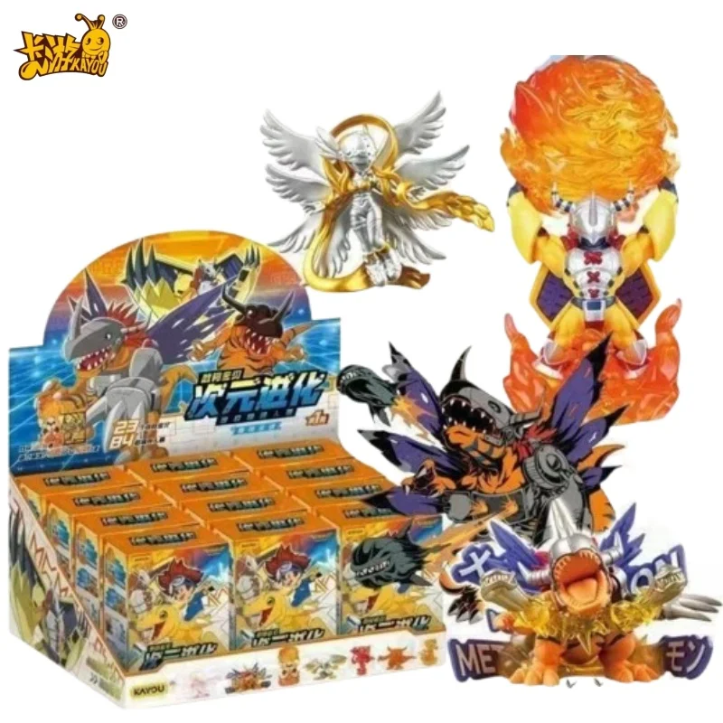 Фото Набор ластиков KAYOU Digimon Dimensional Evolution Blind Box, случайные сборные ластик-фигурки с различными персонажами, ретро-мерч по Digimon Adventure №1