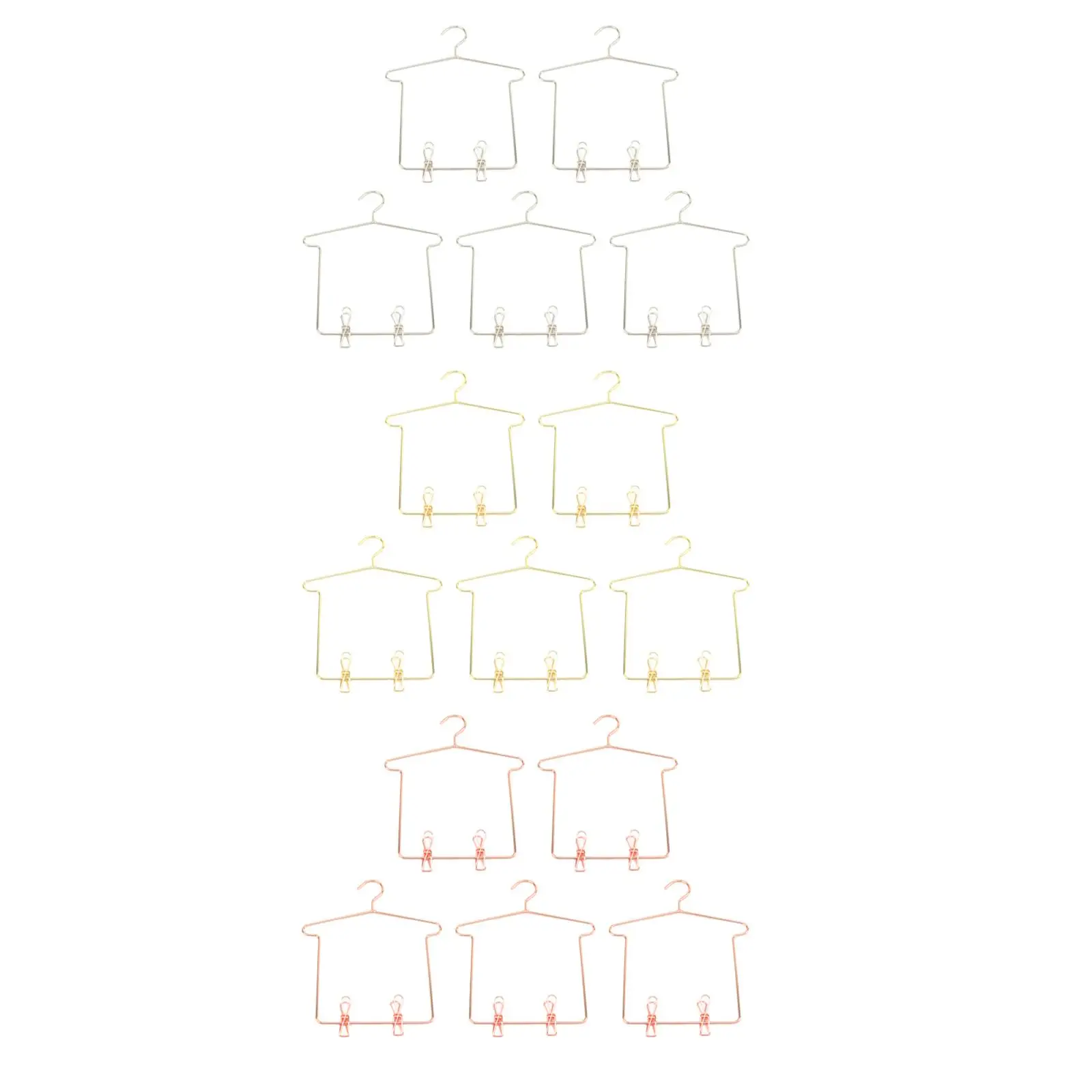 

5x 1:3 BJD Dolls Clothes Hanger Miniature Furniture Doll House Coat Rack Pretend Play Micro Landscape Dress Hanger