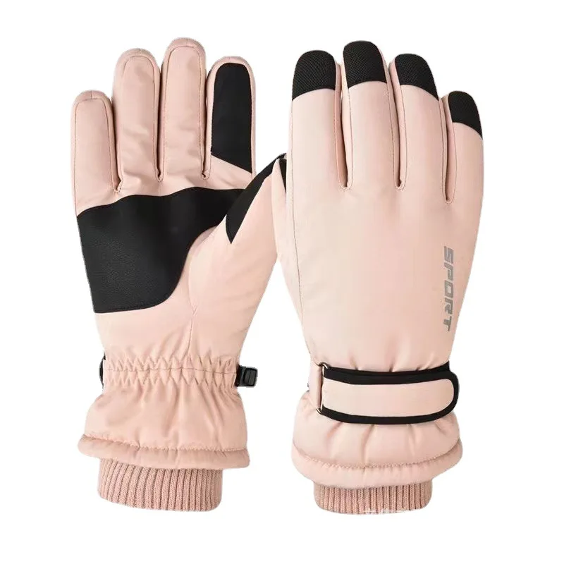 

2022 New Warm Ski Gloves Women Cycling Touch Screen Guantes Outdoor Sports Mountaineering Skiing Snowboard Fleece Winter Mittens