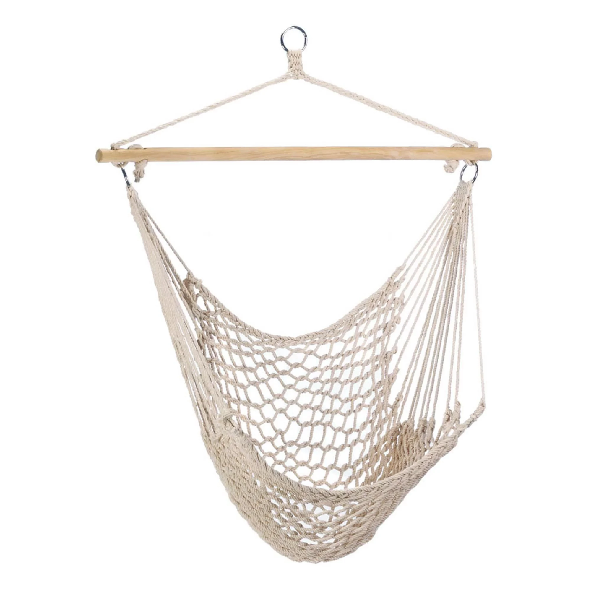 

Hanging Wood Hammock Chair - Off-White