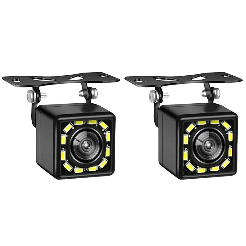 

2X 170 Degree HD CMOS Car Rear View Reverse Backup Camera 12 LED Waterproof Night Vision Universal Backup Parking Camera