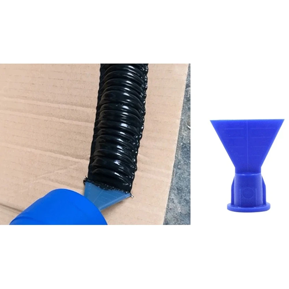 

5pcs Caulking Spare Part Nozzle Kit 51mm*41mm Wave Shape Silicon Cone Caulking Spare Part Nozzle Flat Nozzle Set For Cartridge