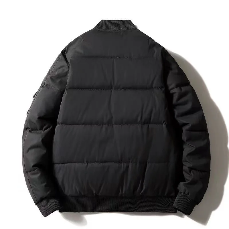 Casual Trend Men's Wear Winter Cotton Padded Jacket Loose Bomber Thermal Coat Thickened High-quality Male Coat Large Size 100kg
