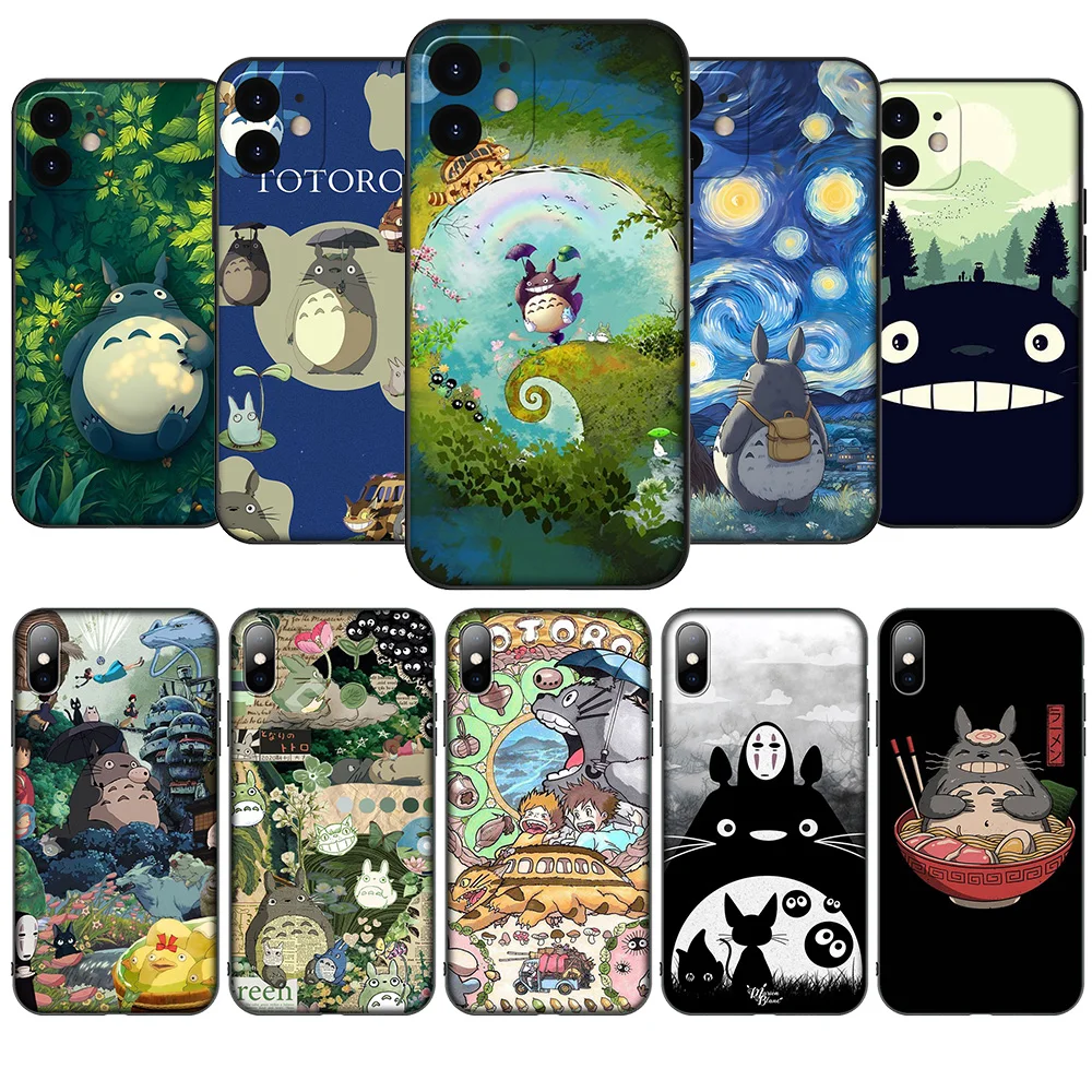 Мягкий чехол HA159 T-Totoros для Samsung Galaxy A15 S10E S9 S8 S7 Note 20 10 9 8 Plus Lite