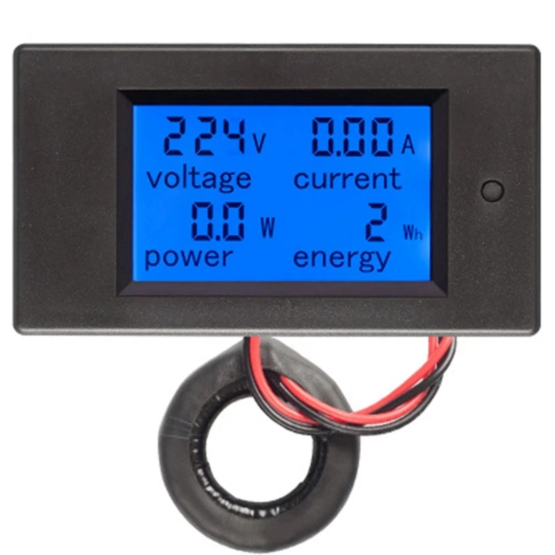 

AC 80-260V 100A PZEM-061 LCD Display Digital Current Voltage Power Energy Ammeter Voltmeter With Current Transformer CT