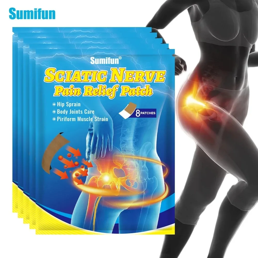 8/16 יחידות מדבקות עצב סיאטיקה לטיפול בכאבי גב, דיסק פגום, פיריפורמיס, מפרקי הירך והשרירים