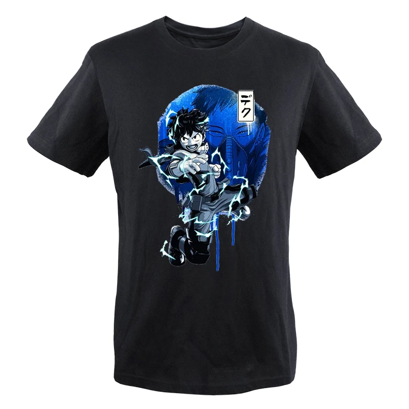 

2023 Summer Tshirts My Hero Academia Anime Bakugou Graphic Short Sleeve T-Shirt Printed Breathable T-shirt Printed T Shirts