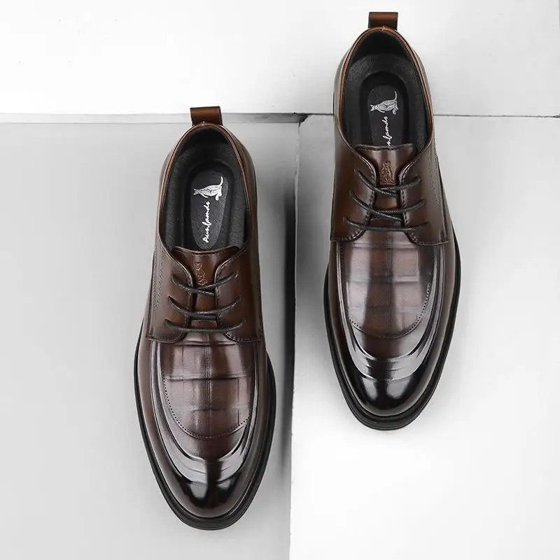 Мужская обувь австралийского кенгуру осень 2024 новинка деловая натуральная кожа