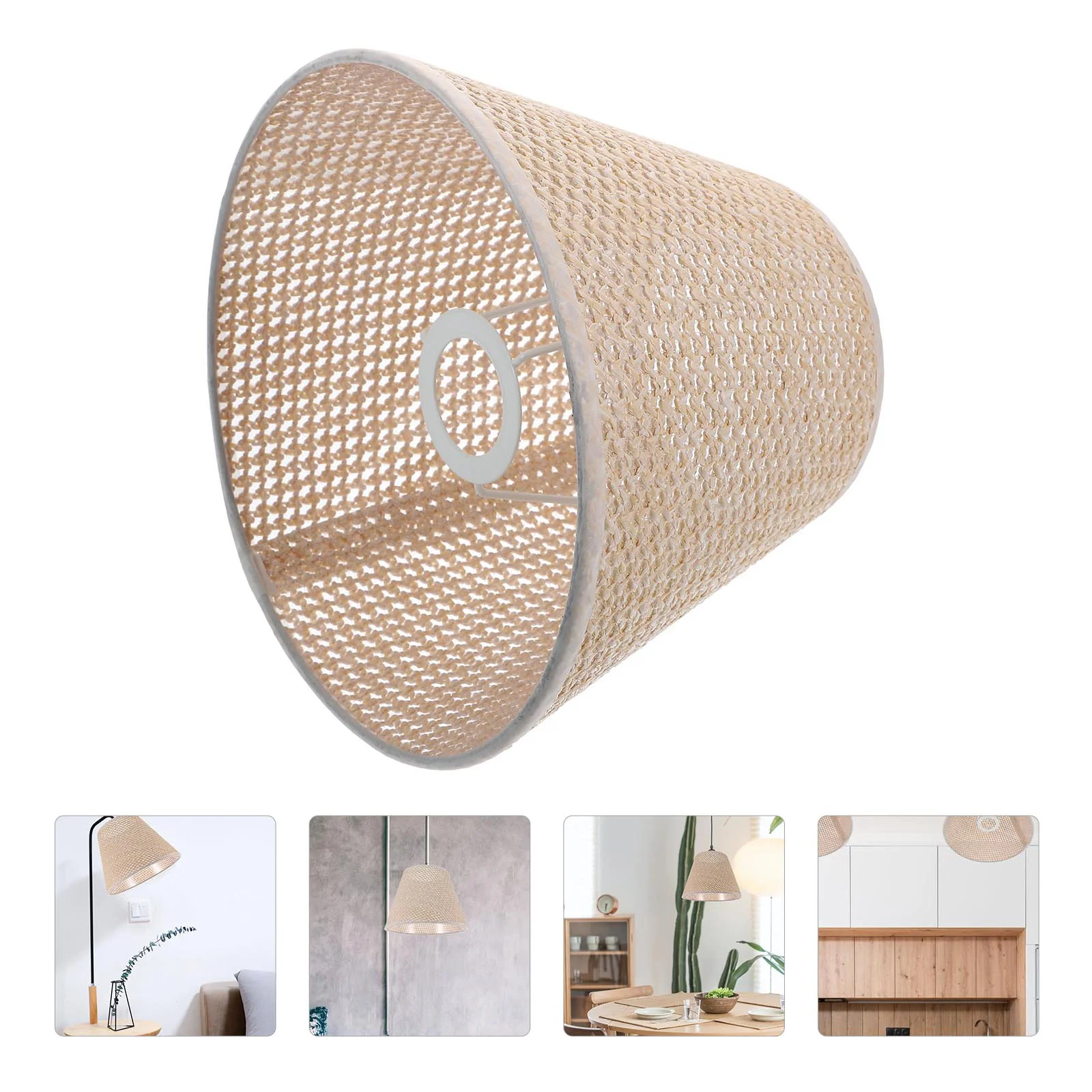 

1 шт., плетеный абажур из ротанга, E27